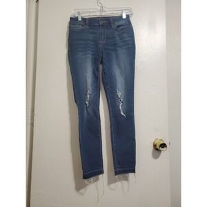 A New Approach A.N.A Pants Womens Mid Rise Stretch Blue Jegging Jeans Size 2